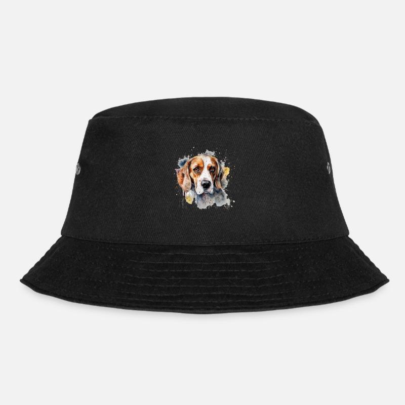 Beagle - Bucket Hat - Schwarz