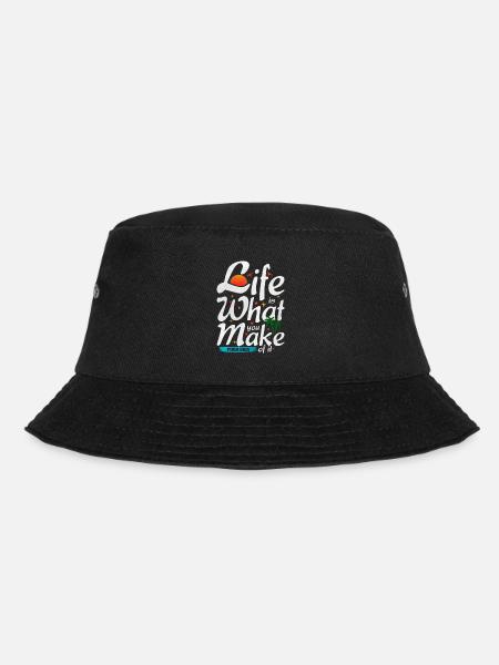 Pura Vida Spruch - Bucket Hat - Schwarz