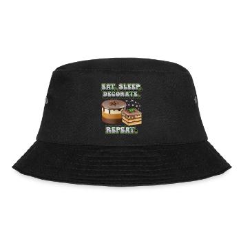 Kuchendeko, Kuchen und Torte dekorieren, Spruch - Bucket Hat - Schwarz - Vorne - Lela (165cm)