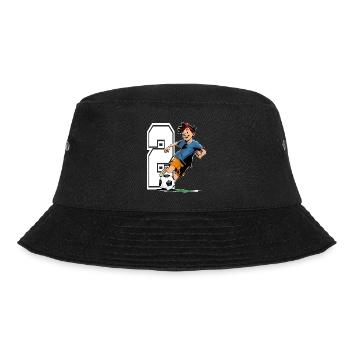 2 Year Old Footballer & Soccer Children's Birthday Party - Bucket Hat - black - Front - Lela (165cm)