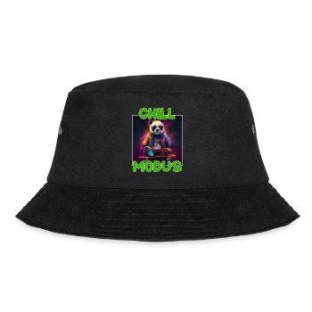 Chill Modus Pandabär Bambus Bär Überraschung - Bucket Hat - Schwarz - Vorne - Lela (165cm)