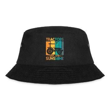 Tractor Toddler Farming Farmer - Bucket Hat - black - Front - Lela (165cm)