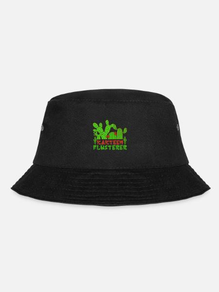Kakteen Flüsterer Kaktusliebhaber Sukkulenten - Bucket Hat - Schwarz