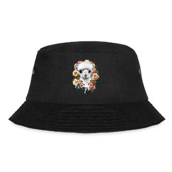 Alpaka - Bucket Hat - Schwarz - Vorne - Lela (165cm)