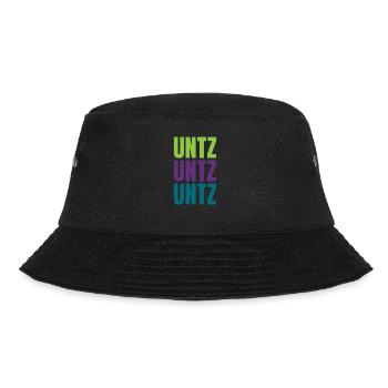 Unzt Unzt Untz Techno Musik Festival Outfit - Bucket Hat - Schwarz - Vorne - Lela (165cm)