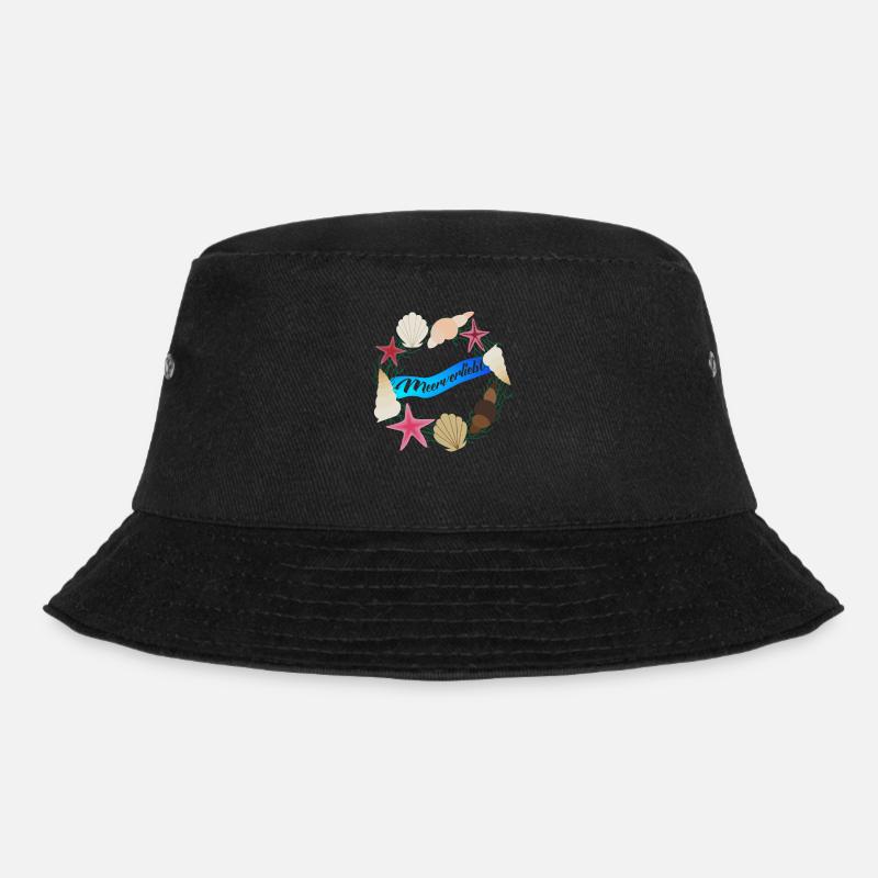 Meerverliebt - Bucket Hat - Schwarz