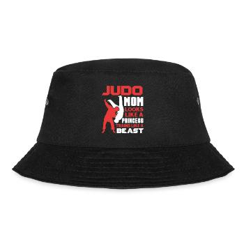 Judo Judo Mom Trains Like A Beast - Bucket Hat - black - Front - Lela (165cm)