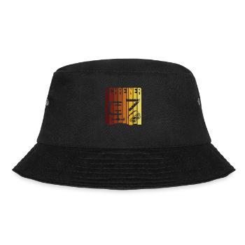 Retro Schreiner Carpenter Holzmechaniker Tischler - Bucket Hat - Schwarz - Vorne - Lela (165cm)