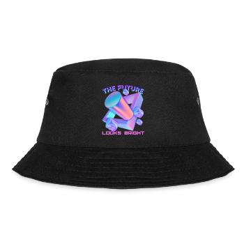 Futuristische Form Zukunfts-Design lustiger Spruch - Bucket Hat - Schwarz - Vorne - Lela (165cm)