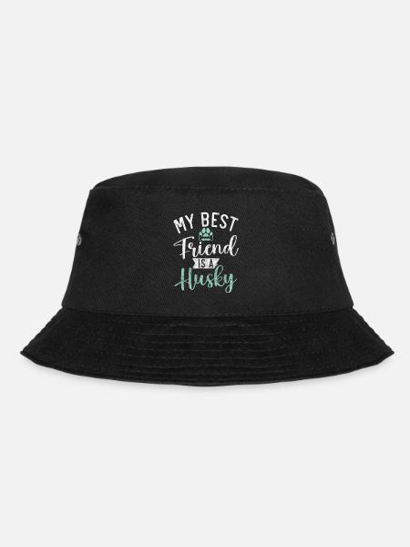 Husky-Hunde-Geschenke - Bucket Hat - Schwarz