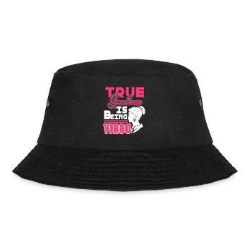 Virgo True Greatness Is Being Virgo Horoscope - Bucket Hat - black - Front - Lela (165cm)