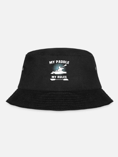 Kayaker Kayak Kayaking - Bucket Hat - Schwarz