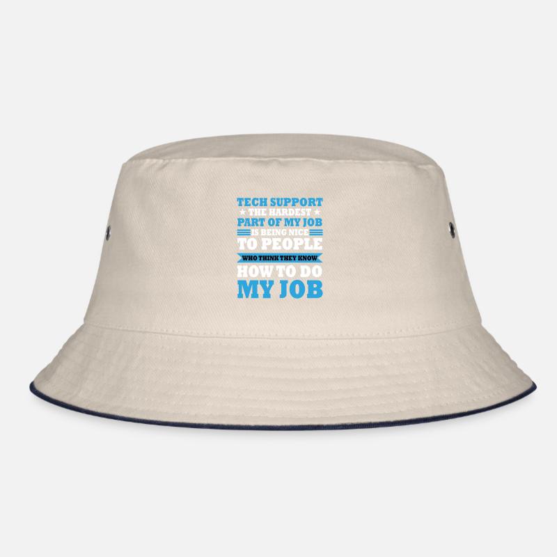 Lustiger Technischer Support Witz Kostüm Bucket Hat