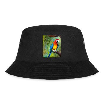 Papagei - Bucket Hat - Schwarz - Vorne - Lela (165cm)