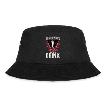 Just divorced buy me a drink - Bucket Hat - black - Front - Lela (165cm)