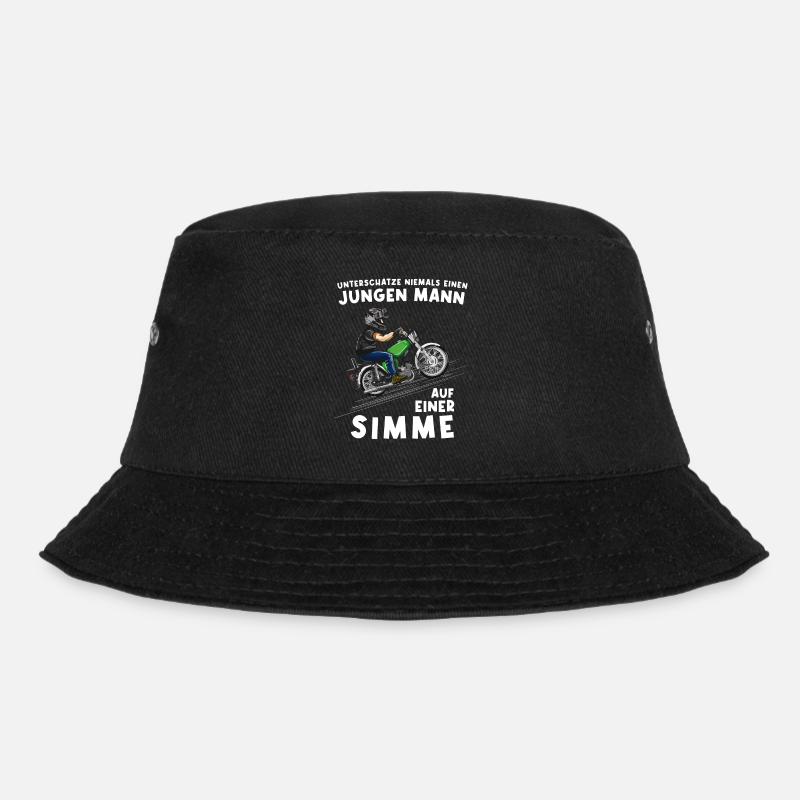 Lustiger Spruch Simson Driver S50 S51 Simme Moped - Bucket Hat - Schwarz