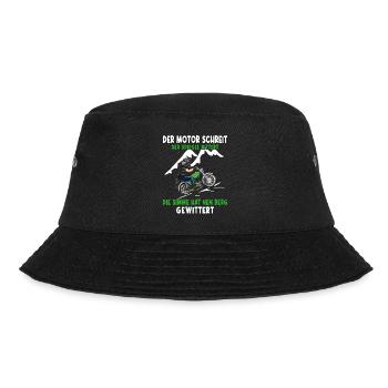 Lustiger Spruch Simsonfahrer S50 S51 Simme Moped - Bucket Hat - Schwarz - Vorne - Lela (165cm)
