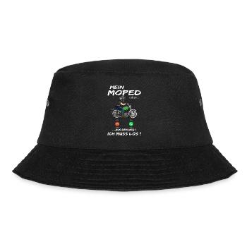 Lustiger Spruch Simsonfahrer S50 S51 Simme Moped - Bucket Hat - Schwarz - Vorne - Lela (165cm)