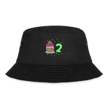 With Spider - Children's Birthday 2 Years - Bucket Hat - black - Front - Lela (165cm)