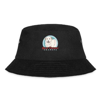 Pyrenean Mountain Dog Grandpa Pyrenees Dogs Gift - Bucket Hat - black - Front - Lela (165cm)