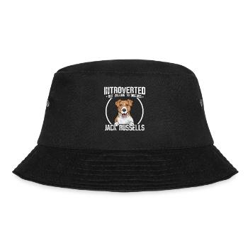 Jack Russell Terrier - Bucket Hat - Schwarz - Vorne - Lela (165cm)