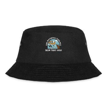 Rafting Waterfall White Water Rafting - Bucket Hat - black - Front - Lela (165cm)