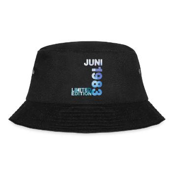 40th Birthday 40 Year Limited Edition June 1983 - Bucket Hat - black - Front - Lela (165cm)