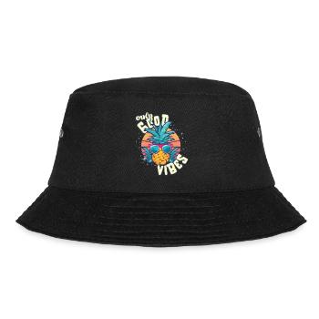 Only Good Vibes: Good Life Ananas mit Sonnenbrille - Bucket Hat - Schwarz - Vorne - Lela (165cm)