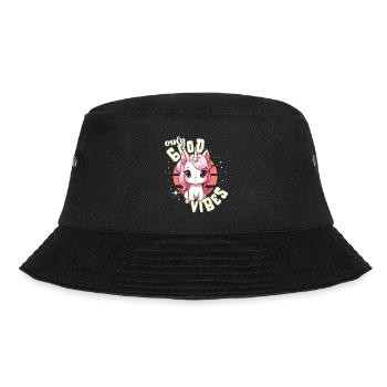 Only Good Vibes: Good Life Süßes magisches Einhorn - Bucket Hat - Schwarz - Vorne - Lela (165cm)