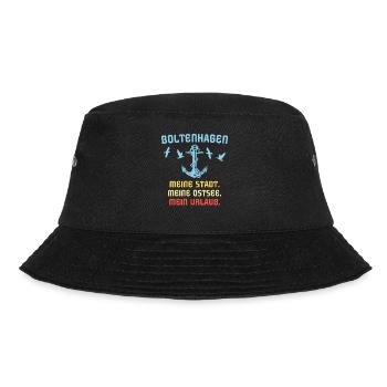 Boltenhagen Sprüche Boltenhagener Spruch - Bucket Hat - Schwarz - Vorne - Lela (165cm)