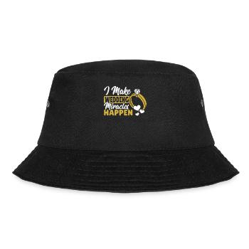 Ich bringe Hochzeitswunder zustande Wedding - Bucket Hat - Schwarz - Vorne - Lela (165cm)