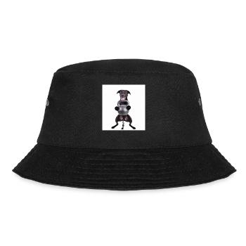 Kettlebell Workout Retro Fitness Gym - Bucket Hat - black - Front - Lela (165cm)
