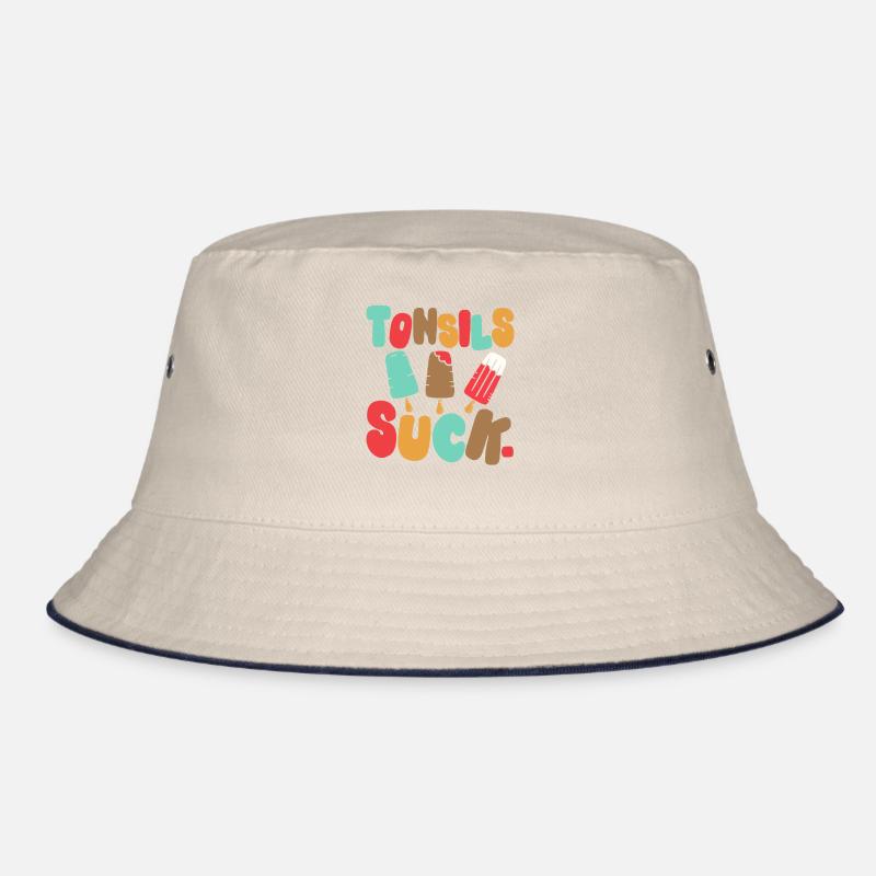 Tonsillen saugen. Tonsillenentfernung Tonsillitis Bucket Hat