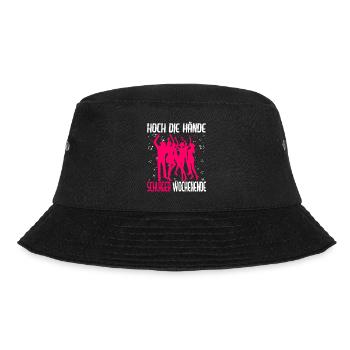 Hoch die Hände Schlager Wochenende - Bucket Hat - Schwarz - Vorne - Lela (165cm)