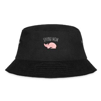 Sphynx Mom Cat Hairless Cat Owner - Bucket Hat - black - Front - Lela (165cm)