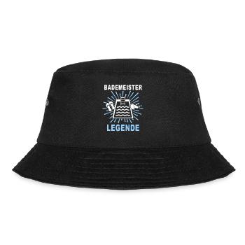 Bademeister Schwimmmeister - Bucket Hat - Schwarz - Vorne - Lela (165cm)