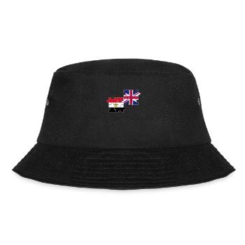 Egypt UK Flag British Egyptian - Bucket Hat - black - Front - Lela (165cm)