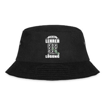 Ich Bin Lehrer Ich Finde Immer Eine Lösung - Bucket Hat - Schwarz - Vorne - Lela (165cm)