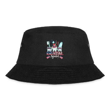 Zahn Zähne Zahnarzt Zahnmedizinische Angestellte - Bucket Hat - Schwarz - Vorne - Lela (165cm)