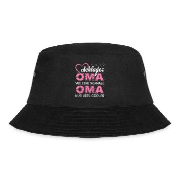 Schlager Oma wie eine normale Oma nur cooler - Bucket Hat - Schwarz - Vorne - Lela (165cm)