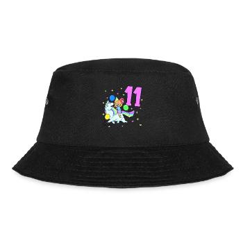 Avec licorne - Anniversaire de fille 11 ans - Bob - noir - Devant - Lela (165cm)