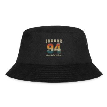 Geburtstag: Januar 1994 - Limited Edition Retro - Bucket Hat - Schwarz - Vorne - Lela (165cm)
