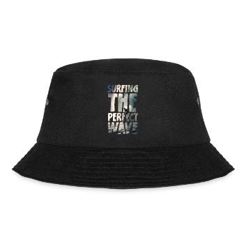 Surfing The Perfect Wave - Bucket Hat - Schwarz - Vorne - Lela (165cm)