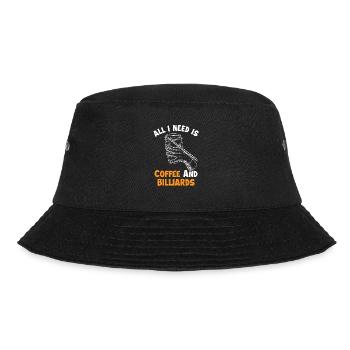 Coffee and Billiards Billiards Snooker - Bucket Hat - Schwarz - Vorne - Lela (165cm)
