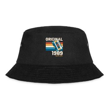 34ème Anniversaire Homme Juin Vintage 1989 Cassette - Bob - noir - Devant - Lela (165cm)