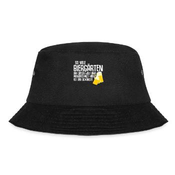 Der schönste Biergarten - Bucket Hat - Schwarz - Vorne - Lela (165cm)