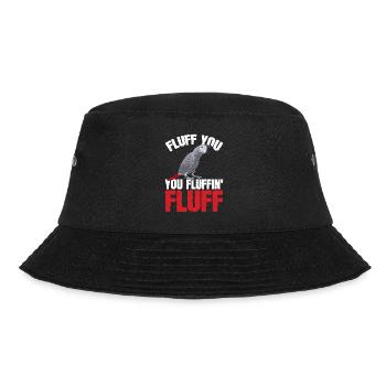 Graupapagei African Grey Parrot Papagei - Bucket Hat - Schwarz - Vorne - Lela (165cm)