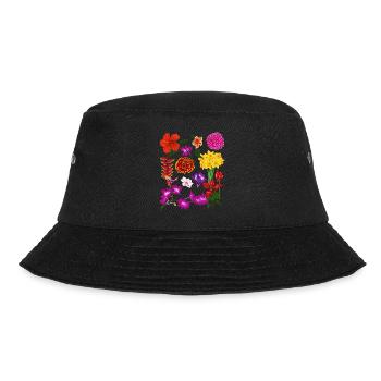 Fleurs sauvages colorées Jardin Cadeau Cadeau Botanique - Bob - noir - Devant - Lela (165cm)