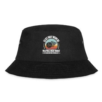 Volleyball - Bucket Hat - Schwarz - Vorne - Lela (165cm)