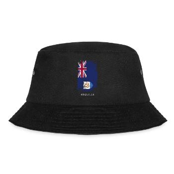 Souvenir Mit Der Landflagge Von Anguilla - Bucket Hat - Schwarz - Vorne - Lela (165cm)